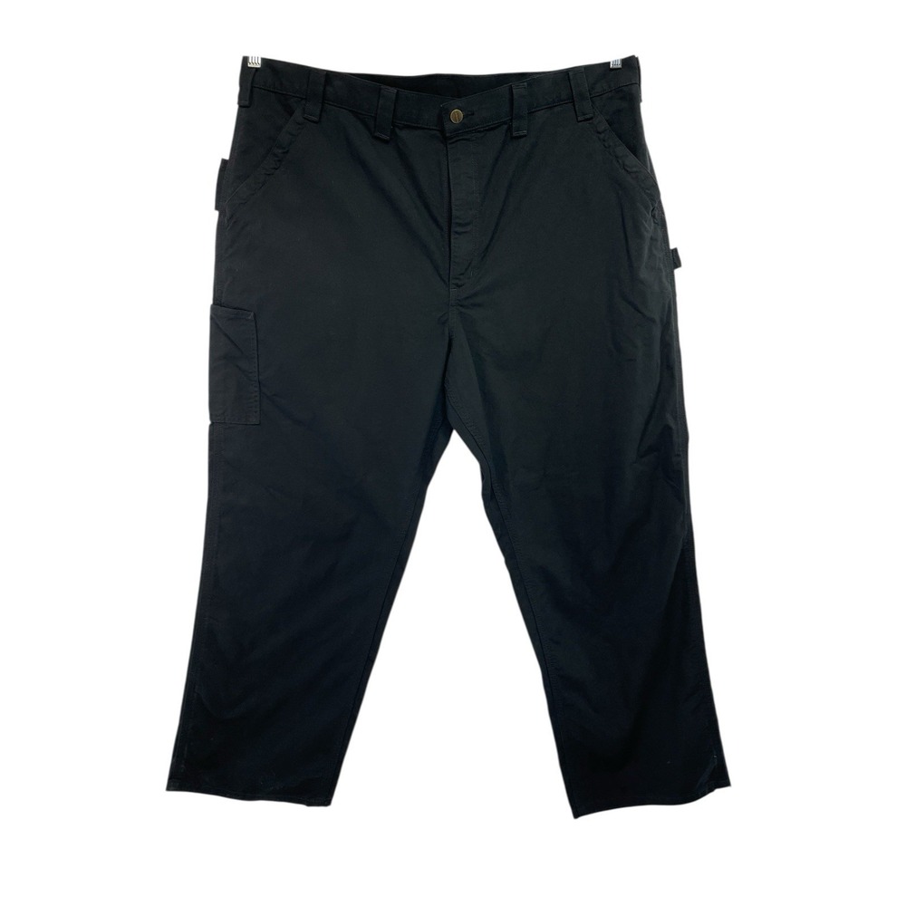 Carhartt Men's 44x30 Black Canvas Carpenter Work Pant Relaxed Fit (CC28) NW/OTs